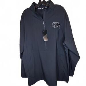 NWT ADIDAS Black "OG" Embroidered Half-zip Men's XL